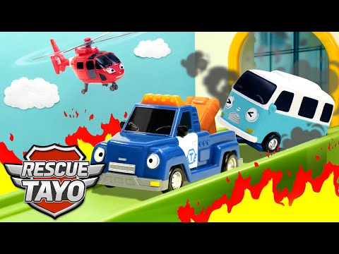 Blue Team! Red Team! The Playgroud is on Fire! | Rescue Tayo Story | Tayo Rescue Team