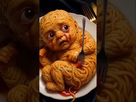 Noodles surprise for a baby 😱👼❤️🍜