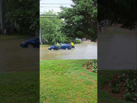 Sairs Ave turned into a river today in Long Branch. 🌧️🌊