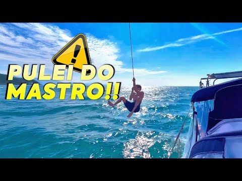 ISSO É EXTREMO! PULEI DO MASTRO EM ALTO MAR!