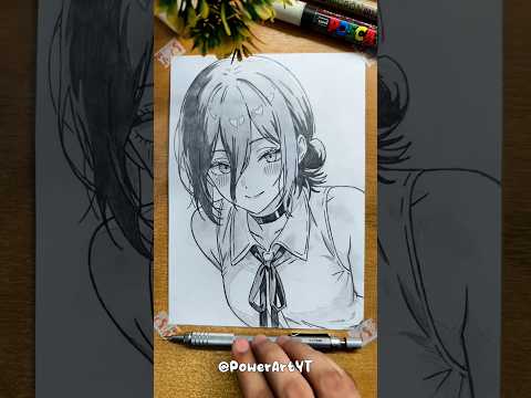How to Draw Reze 🩷 #米津玄師 #IRISOUT #チェンソーマン #chainsawman #劇場版チェンソーマン