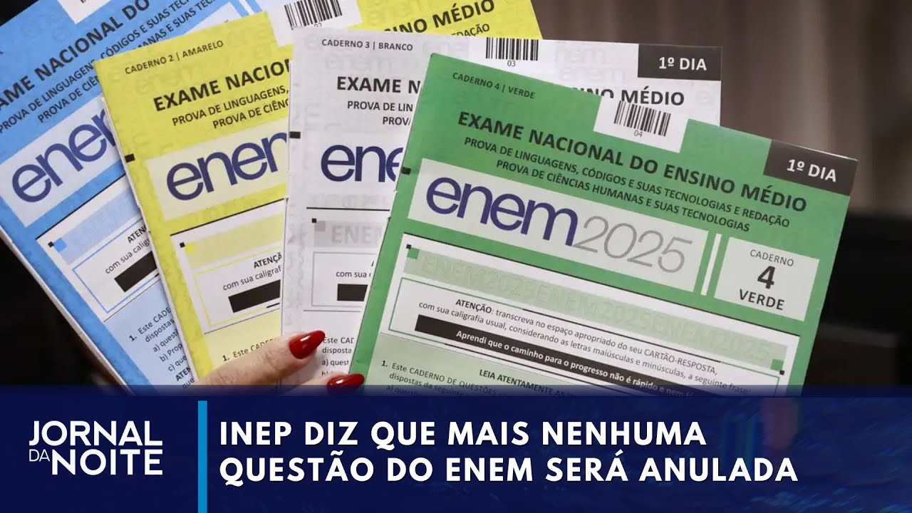 Inep diz que mais nenhuma questão do Enem será anulada