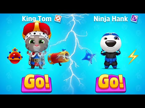 Talking Tom Splash Force Walkthrough Gameplay - Ninja Tom x King Hank x Prehistoric Tom