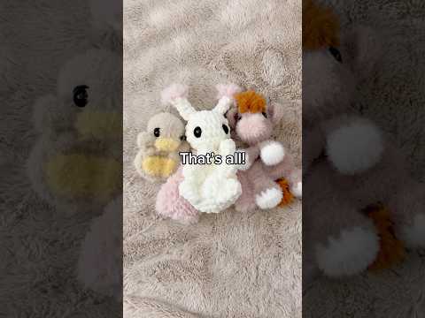 Crocheting everyday day21 #crochet #foryou #trending #fypシ #fyp #amigurumi #cow #duck #moth #yarn