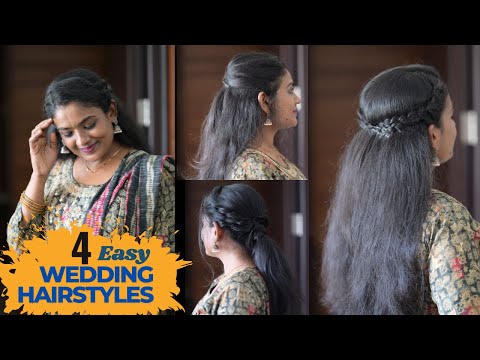 Wedding/ Party Hairstyles for Women | Hairstyles for Traditional Dresses | Disha Malayali Youtuber