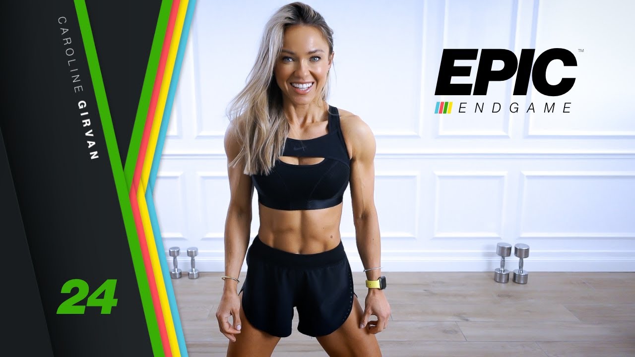CALCULATED Dumbbell Full Body Workout - EPIC Endgame Day 24 - Caroline Girvan