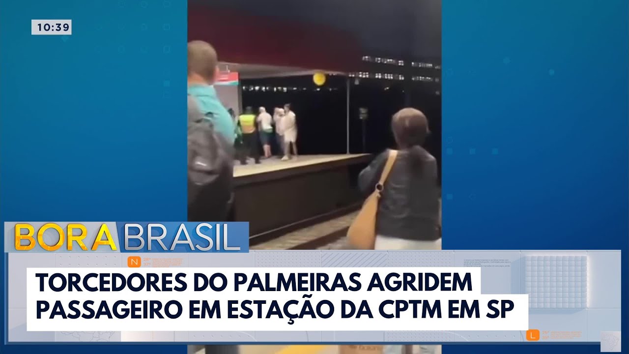 Torcedores do Palmeiras agridem passageiro em estação da CPTM em SP