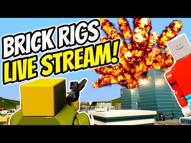 BRICK RIGS LIVE STREAM WITH SUBS! ? Lego Live Stream | Live Brick Rigs Gameplay