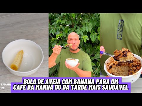 Bolo de Aveia com Banana para um Café da Manhã ou da Tarde mais Saudável