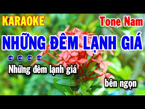 Karaoke Những Đêm Lạnh Giá Tone Nam – Nhạc Sống Cha Cha Hay 2024 | Thanh Hải