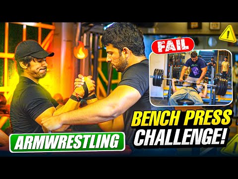 Bench Press challenge and armwrestling ⚡️