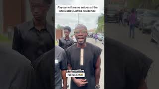 Okyeame Kwame at the late Daddy Lumba residence