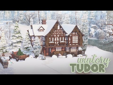 Wintery Tudor Family Home for 3 ❄️ | The Sims 4 Speed Build