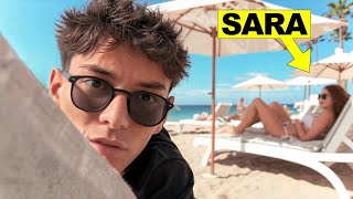 Vado di NASCOSTO in VACANZA a spiare SARA ESPOSITO..