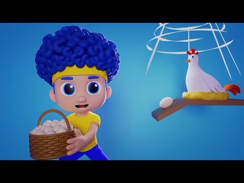 Juego de atrapar el huevo con nuevos héroes | D Billions Canciones Infantiles