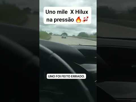 Uno mile  X Hilux na pressão 🔥🚀
