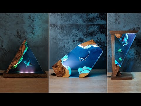 3 Amazing ocean Themed Epoxy Resin Lamp Ideas | Resin Art