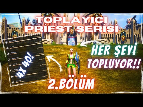 PRİEST SERİSİ 2. BÖLÜM | 4x 40 LVL GATHERING + GM 1!! | HER ŞEYİ TOPLAYAN PRİEST :D | Rise Online