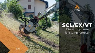 Vidéo - SCL/EX/VT - FAE SCL/EX/VT - Broyeurs de souches pour excavateurs - Têtes à entraînement hydraulique pour Land Clearing