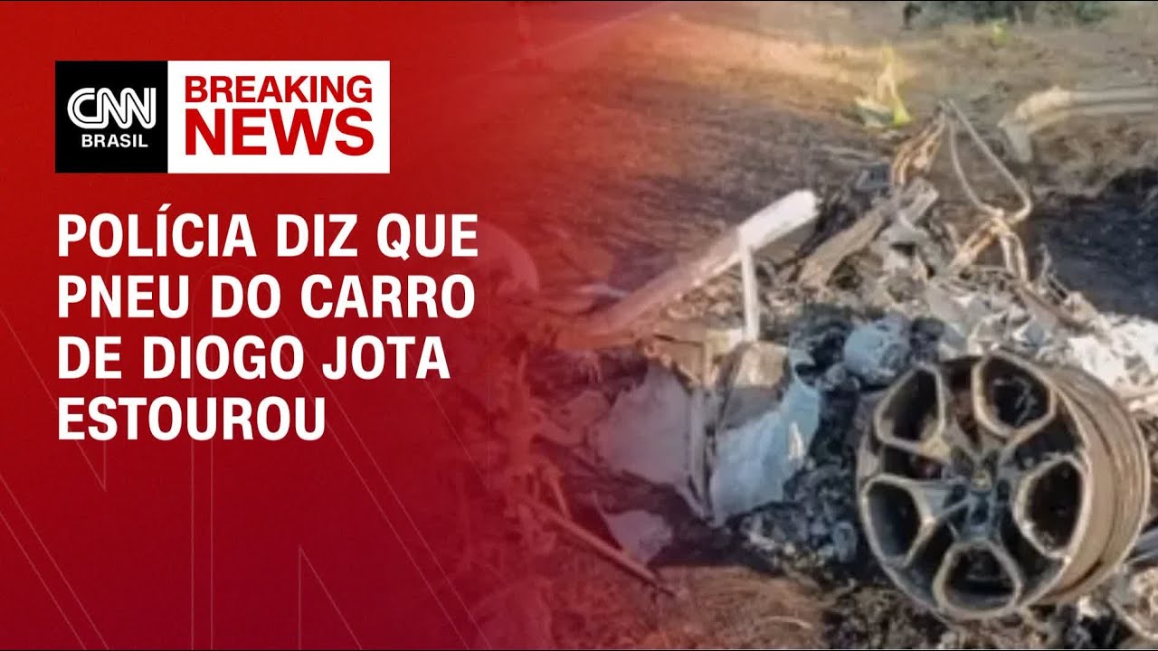 Morte Diogo Jota: polícia diz que pneu do carro estourou | CNN NOVO DIA