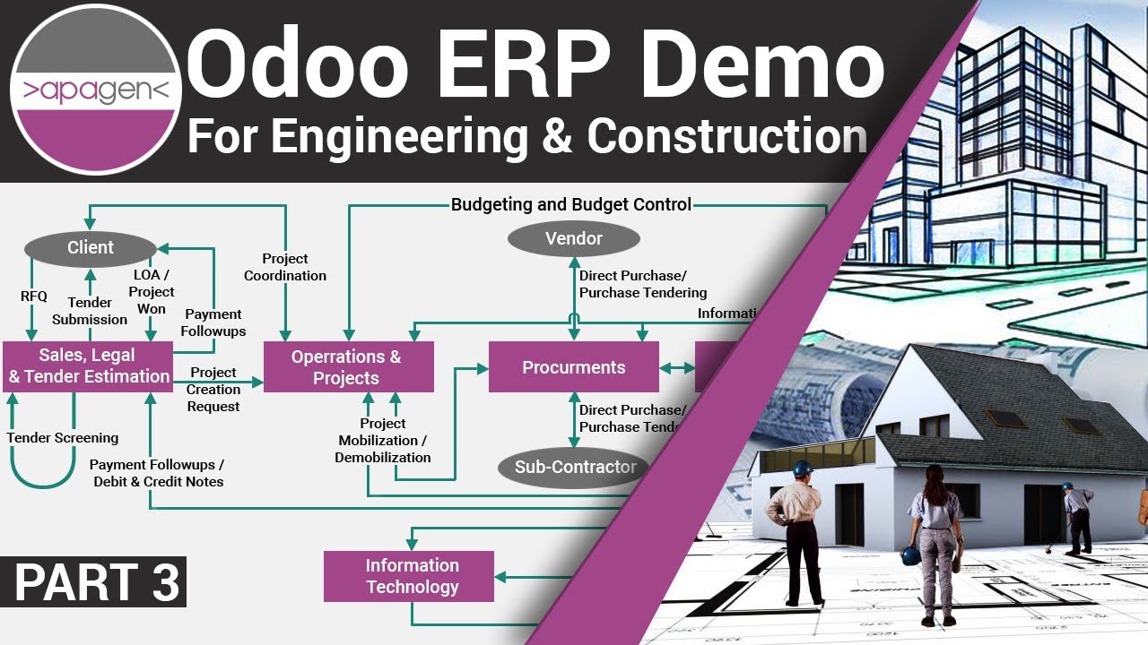 Odoo ERP for Engineering and Construction Companies - Part 3 | Apagen Solutions Pvt Ltd (Odoo Demo ) | 15.05.2020

Part 1 - https://www.youtube.com/watch?v=pow45p1E0ec Part 2 - https://www.youtube.com/watch?v=76W49UHoFIU Part 3 ...