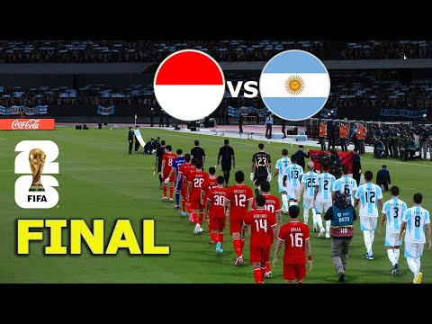 INDONESIA vs ARGENTINA - FINAL  | FIFA World Cup 2026 USA | Full Match All Goals | PES Gameplay