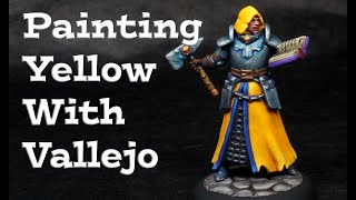 Painting Yellow with Vallejo Paints