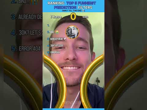 RANKING THE FUNNIEST PREDICTION FILTERS ๐คฃ #shorts