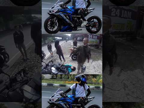 UDAH SALAH MALAH NYOLOT, ZX25R HANCUR GARA² LAWAN ARAH!! #shortsvideo #viralshort #shots