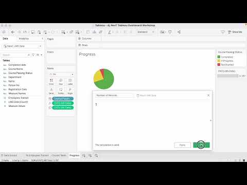 คอร์สเรียนTableauAdvancedEP.53Workshop13สร้างDynamicLMSDashb