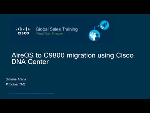 Migration from AireOS WLC to C9800 using Cisco DNAC