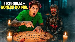 USEI O TABULEIRO OUIJA COM A BONECA DO MAL *fui amaldiçoado