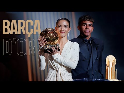 AITANA wins BALLON d'OR. LAMINE YAMAL wins Kopa Trophy. FC Barcelona, BEST Women's Team 2024!!! 🏆💙❤️