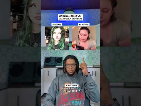 Original Song Vs. Acapella Version: Penelope scott "Dead girls" #shorts #music