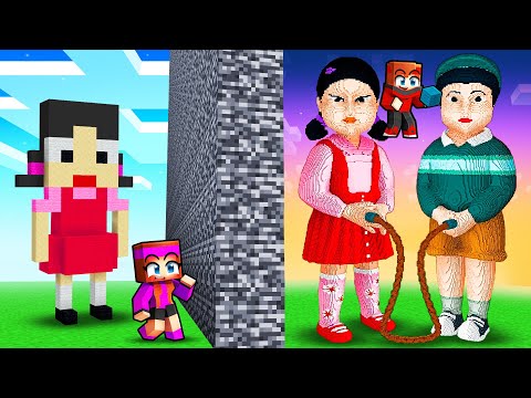 J’ai triché en Noob vs PRO SQUID GAME contre ma FANGIRL sur Minecraft !
