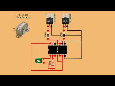 Inverter 12v to 220v // powerful Inverter diagram #electronics #converter