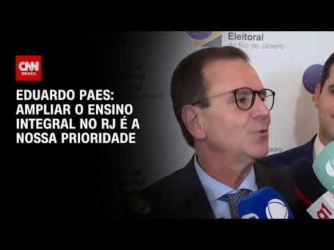 Eduardo Paes: Ampliar o ensino integral no RJ é a nossa prioridade | BASTIDORES CNN