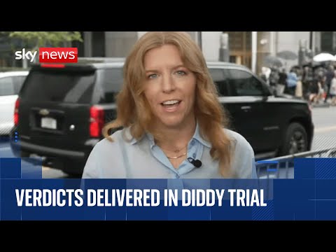 Diddy found guilty on two counts but cleared of most serious charges | Sky News full coverage