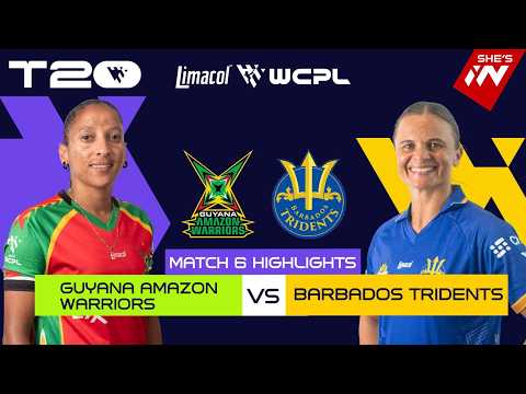 Highlights | Guyana Amazon Warriors Women vs Barbados Tridents Women | WCPL 2026