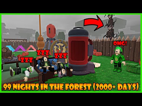 Aku Menyelesaikan Tantangan 2000 Hari Di Dalam Hutan Creepy - Roblox 99 Night In The Forest