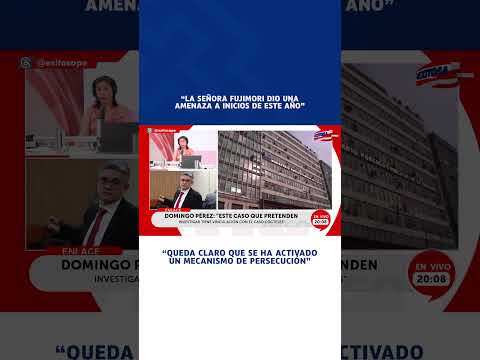 🔴🔵 Domingo Pérez teme por su vida con presidencia de Keiko Fujimori: “Es un hecho objetivo”