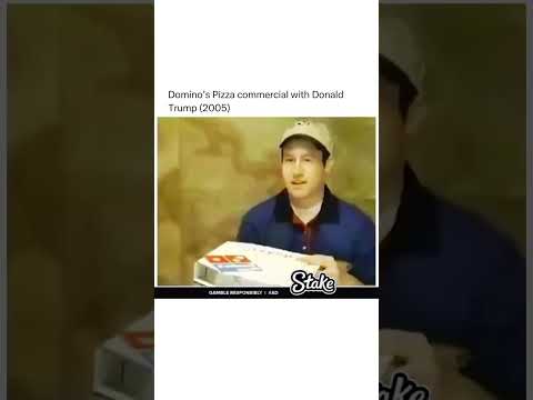 Donald Trump delivers Domino’s in 2005! 😄🍕 #Throwback #Funny #Nostalgia