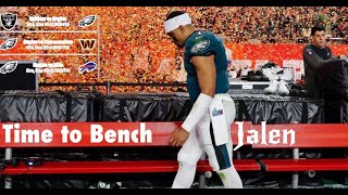 The Eagles must Bench Jalen Hurts..... SIKE! 