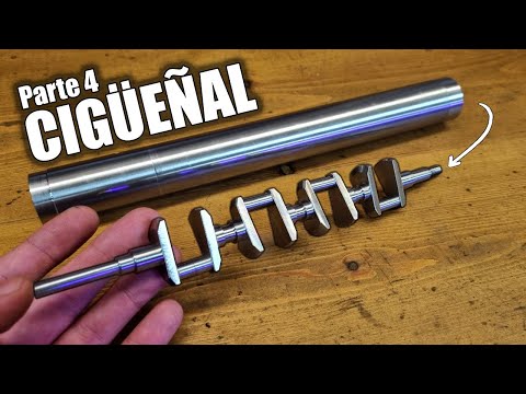 Fabrico un motor de 8 cilindros en V-180. (Parte 4 - El CIGÜEÑAL)