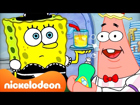 ¡Feria de trabajos en Fondo de Bikini! 🎓 | Todos los trabajos posibles | Nickelodeon