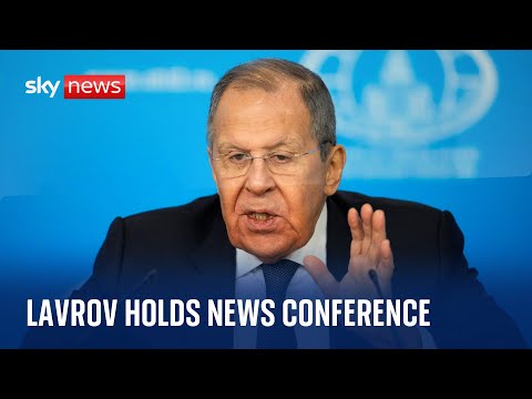 Russian Foreign Minister Sergey Lavrov holds his annual news conference in Moscow - Watch live