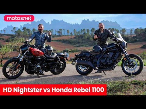 ? Dos "custom" modernas | Harley Nightster vs Honda Rebel 1100 2022 / 4K / Comparativa / motos.net