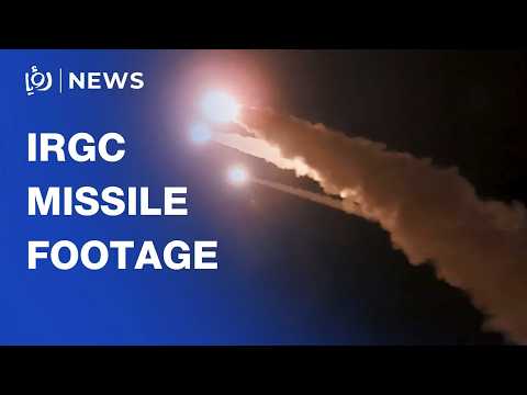IRGC shares footage of missile launches on Tuesday