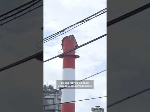 Cámara muestra una explosión en un centro comercial tras el terremoto en Japón