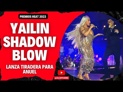 Yailin La Mas Viral en Premios Heat 2023 y tiradera para Anuel